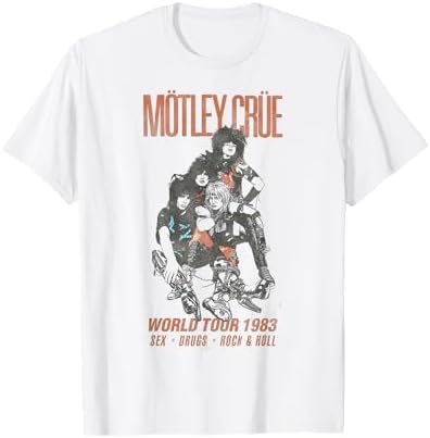 Amazon.com: Mötley Crüe – The Final Tour Caricature T-Shirt, Men's
