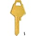 Mailbox XL7 Brass Key Blanks by Ilco - Box of 50