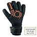 K-LO Goalkeeper Gloves: Savage Blackout Soccer Goalie Gloves - (Unisex, Youth, Kids & Adult) - Fingersaves for Protection | Strong Grip Palm | Sizes 4-11