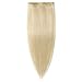 100% Real Remy Clip in Human Hair Extensions #60 Platinum Blonde 16-22inch Grade AAAAA Natural Hair Full Head Standard Weft 8 Pieces 18 Clips Long Smooth Soft Silky Straight 20