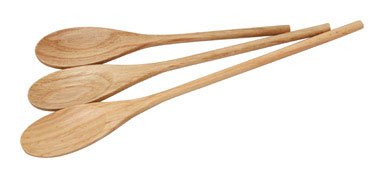 Wooden Spoons Solid 3-Pc