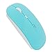 SROCKER T3 Ultra-thin 2.4GHz Wireless Silent Click Optical Mouse/Mice 3 Adjustable DPI Levels with 4 Buttons and Nano USB Receiver for Laptop/PC/Mac(Blue)