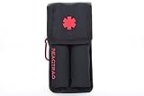 ReactPaq EPIPEN Carrying CASE, Allergy Shot Case for The Epipen, Red Medical Symbol and Lettering