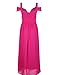 Hodoyi Women's Sexy Off-Shoulder Straps Long Chiffon Split Beach Prom Party Dress-FBA