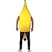 Quesera Men's Banana Deluxe Adult Banana Suit Funny Christmas Adult Costumes, Yellow, S-XL
