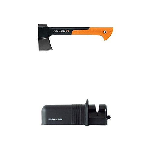Fiskars X7 Hatchet 14 Inch WITH Fiskars Axe and Knife Sharpener