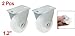 Uxcell Plastic Hand Trolley Wheel Carts Roller/Caster, 1.2-Inch Dia, 2-Piece