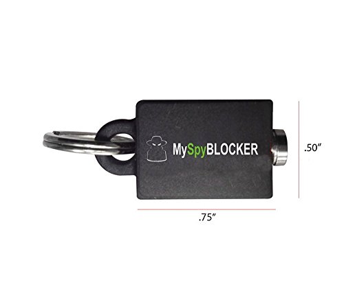 My MIC Audio Blocker - Blocks Audio Hacking on Computers, Tablets and Smart Phones, Easy Carry Key Chain