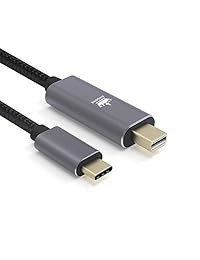 Kingone - Cable USB tipo C a Mini DisplayPort 4 K   60 Hz trenzado, compatible con MacBook Pro 2018 2017, 2018 iPad Pro, Surface Book 2, Galaxy S8 S9 y más, 5.9 ft