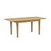East West Furniture NFT-OAK-T Norfolk Kitchen Dining Table - a Rectangle Solid Wood Table Top with Butterfly Leaf, 32x54 Inch, OAK