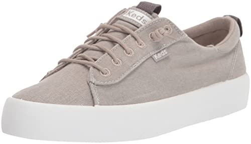 Keds Women's Kickback Sneaker, Grey, 5