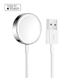 AUDON Charger for Apple Watch, Metal Charging Cable for iWatch, Magnetic Wireless Portable Charging Cable Cord for Apple Watch Series 4 3 2 1 All 38/40/42/44mm (3.3 FT/1M)