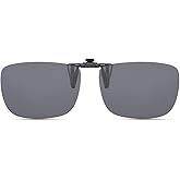 CAXMAN Polarized Clip On Sunglasses Over Prescription Glasses for Men Women UV Protection