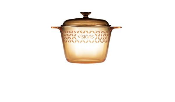 Visions - Olla de vidrio Pyroceram, modelo Four Leaves Decal, de 3 ...