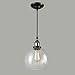 CLAXY Ecopower Lighting Vintage Clear Glass Shade Pendant Lighting--1 Light
