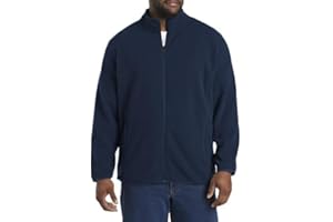 DXL Big + Tall Essentials Men's Big and Tall Full-Zip Polar Fleece Jacket