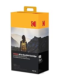 Kodak minicartuchos para fotografía MC All-in-One Recambio de cartuchos de papel y tinta a color - Compatible con Mini Shot Camera, Mini 2 Printer (No es el Mini Original) Paquete de 50