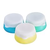 Mudder Silicone Cosmetic Containers Cream Jar with Sealed Lids, 3 Pieces (10 ml)