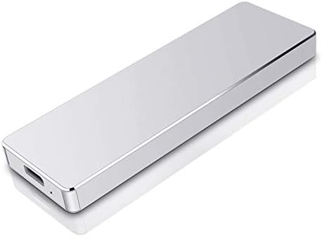 Portable 2TB External Hard Drive Slim HDD Type-C/USB3.1 Hard Drive for PC, Xbox One, PS4, Mac (2TB, Silver-1)
