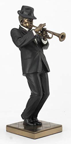 Trumpet Player Statue Sculpture Figurine - Jazz Band Collection - Thumbnail 2