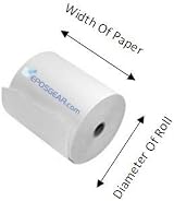 EPOSGEAR 57 x 40 mm Thermal Credit Card Till Roll Pack of 20 White view 3