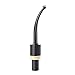 OLD FOX Bent Tobacco Pipe Stem Replacement Mouthpiece with Horn Ring Fit 9mm Pipe Filters Charcoal Pipe Filters BE0120
