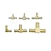 Legines Brass Hose Barb Tee, 3/8