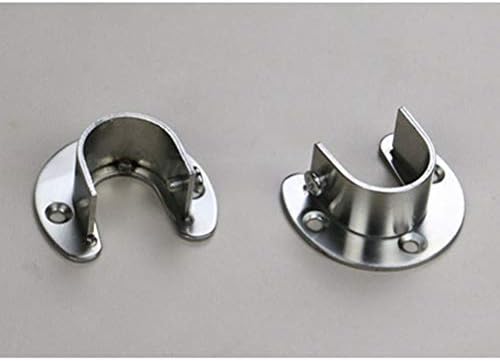 Staffe Per Guardaroba 4 Pezzi In Acciaio Inox 304 - Supporti Per Asta Da 25mm, Per Armadi, Cucine, Bagni - Foto 3