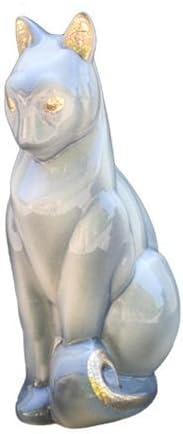 Faiencerie De Niderviller Bibelot Chat Gris Profond Faience Amazon Fr Cuisine Maison