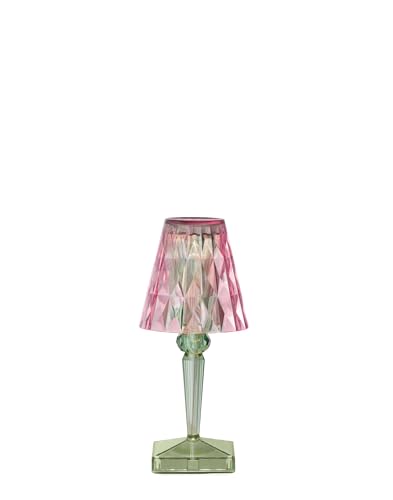 Kartell Rechargeable Table Lamp, PMMA, Pink/Mint