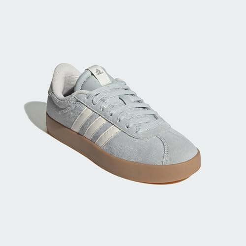 Damen VL Court 3.0 Shoes, Wonder Silver/Off White/Gum, 36 2/3 EU