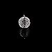 Teenitor 50 Pcs 20x25mm Silver Plated Spiral Bead Cage Charms Pendants, Fits Beads To 19mm Max.