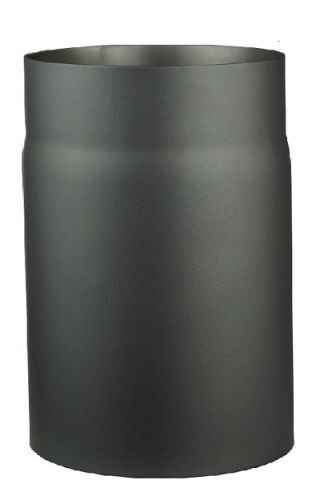Stove pipe made of 2 mm thick steel (smoke tube) in 120 mm diameter, for fis and fis, Senotherm, dark grey, 250 mm long