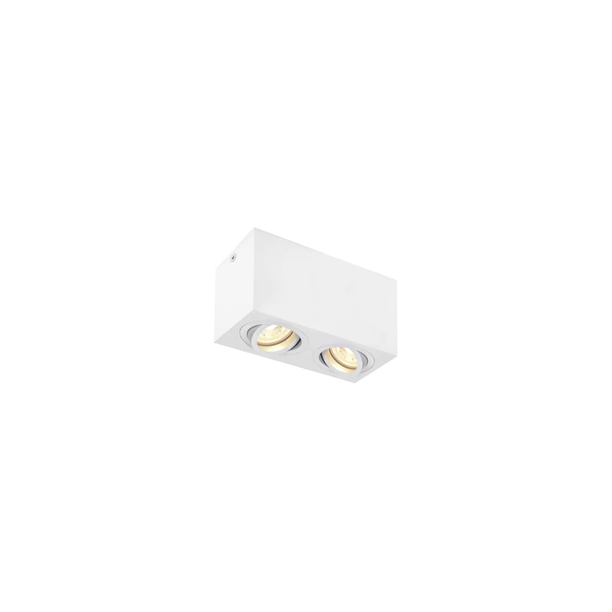 SLV Ceiling-Mounted Light TRILEDO Double/spot, floodlight, Ceiling Spotlight, Ceiling Light, Surface-Mounted Light, Indoor Lighting / GU10 10W White