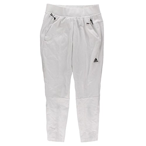 adidas Womens Tapered High Rise Jogger Pants White M