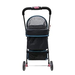 Swift Pet Stroller - Teal: Zipperless, Quality Mesh