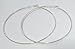 Fashion Large (3.15-inch) Hoop Earring Pair Light (SILVER)