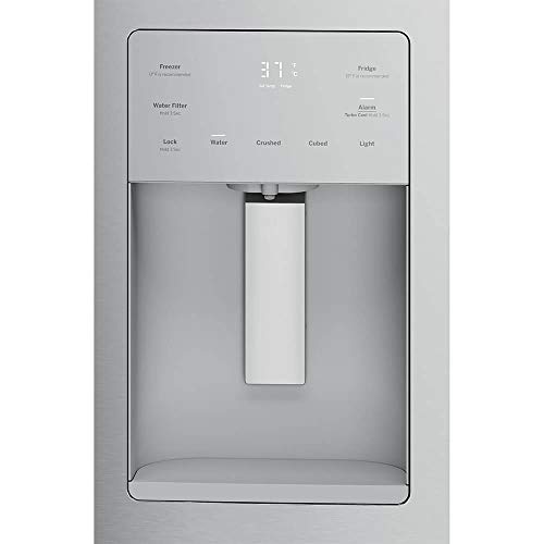 GE GFE26JSMSS 36" Energy Star French Door Refrigerator with 25.6 cu. ft