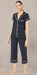 Eberjey Gisele Short Sleeve and Cropped Pant PJ Set