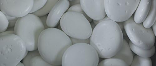 Synthetic River Rock - Snow White | Decorative, Plastic Landscaping Stones by Thor Decor - Made in the USA
