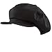 The Hat Depot 100% Cotton Plain Blank 6 Panel Newsboy Gatsby Apple Cabbie Cap Hat Made in USA (Black)