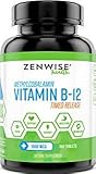 Zenwise Health Vitamin B 12 Methylcobalamin Time Released Tablets Supplement 1000 MCG 160 Count