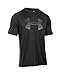 Under Armour Men's Tech Horizon Logo Tank, Black/Stealth Gray, Large