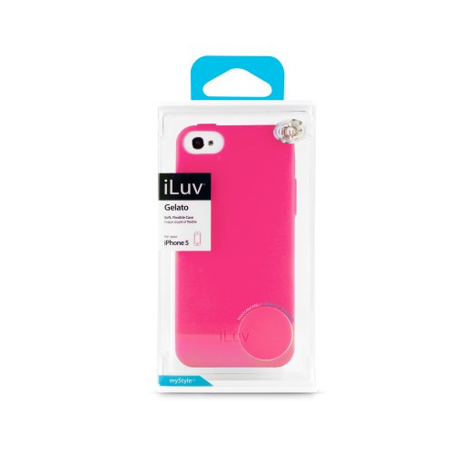 iLuv ICA7T306PNK Gelato Soft Flexible Case for iPhone 5 and iPhone 5S - 1 Pack - Retail Packaging - Pink