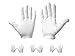 Leah Mitchell - (12 pairs) Moisturizing Therapeutic Gloves for Dry Hands Made with Premium 100% White Cotton