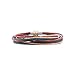 PRERNA Cords Craft ® Women's 3 Wrap Genuine Leather Bracelet Multi Colors, Multi Strings With Antique Endlock