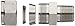 Parker A-Lok 4MSC4N-316 316 Stainless Steel Tube Fitting, Adapter, 1/4