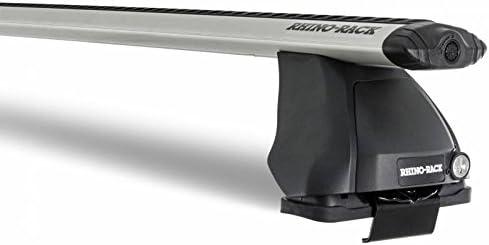 Rhino Rack 2007-2020 Compatible with Toyota Tundra Crewmax 4x4 Half Kit 4dr Pick Up Crew Max Vortex 2500 Silver 1 Bar Roof Rack JA8783