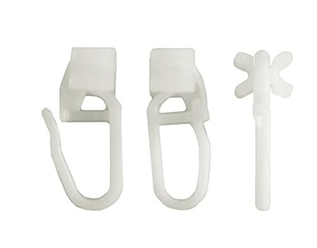 Dekohaken24 100 Pcs Folding Slider X Slider For Curtain Rails