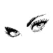 Decalgeek Beautiful Eyes Removable Wall Art Decal Sticker Decor Mural Diy Vinyl, 23.6 Inch X 49.2 Inch, Black